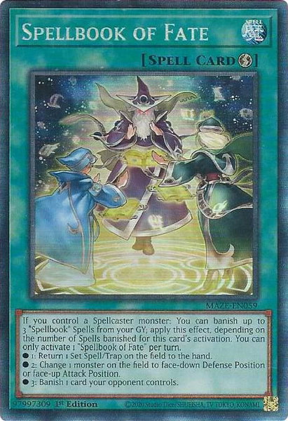 Spellbook of Fate (CR) - Maze of Memories YuGiOh trading card