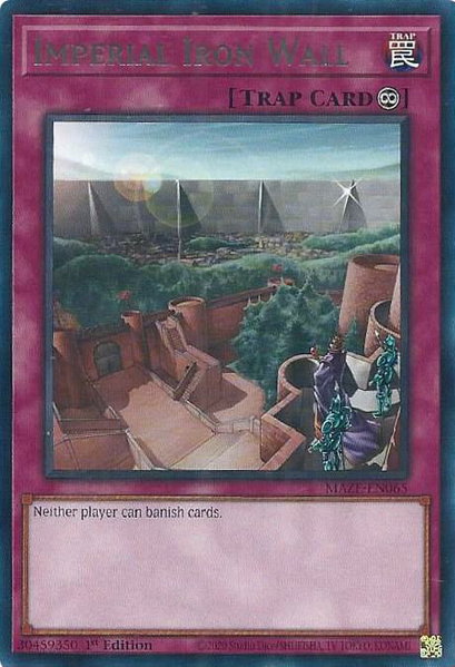 Imperial Iron Wall - Maze of Memories YuGiOh trading card