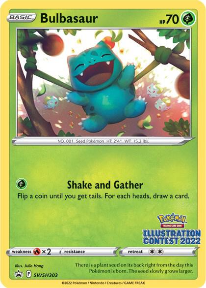 Bulbasaur (Illustration Contest 2022) - SWSH: Sword & Shield Promo Cards Pokémon trading card