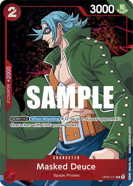 Masked Deuce (Alternate Art) - Paramount War One Piece trading card