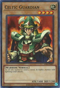 Celtic Guardian - Legend of Blue Eyes White Dragon (25th Anniversary Edition) (LOB-EN) #LOB-EN007 - Super Rare YuGiOh Trading Card