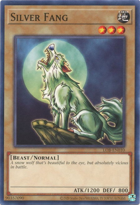 Silver Fang - Legend of Blue Eyes White Dragon (25th Anniversary Edition) YuGiOh trading card