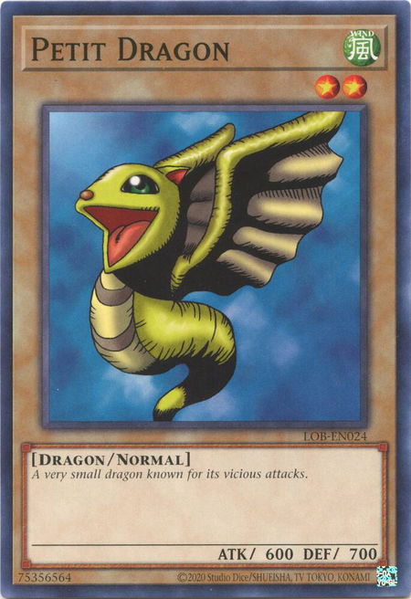 Petit Dragon - Legend of Blue Eyes White Dragon (25th Anniversary Edition) YuGiOh trading card