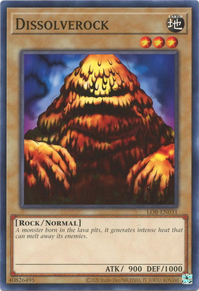 Dissolverock trading card from Legend of Blue Eyes White Dragon (25th Anniversary Edition) Dissolverock - Legend of Blue Eyes White Dragon (25th Anniversary Edition) YuGiOh trading card
