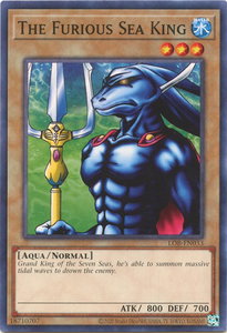 The Furious Sea King - Legend of Blue Eyes White Dragon (25th Anniversary Edition) (LOB-EN) #LOB-EN033 - Common / Short Print YuGiOh Trading Card