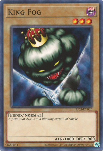 King Fog trading card from Legend of Blue Eyes White Dragon (25th Anniversary Edition) King Fog - Legend of Blue Eyes White Dragon (25th Anniversary Edition) YuGiOh trading card