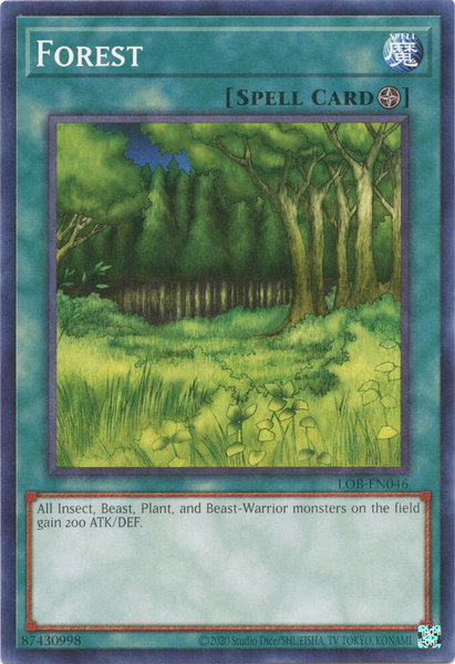 Forest trading card from Legend of Blue Eyes White Dragon (25th Anniversary Edition) Forest - Legend of Blue Eyes White Dragon (25th Anniversary Edition) YuGiOh trading card