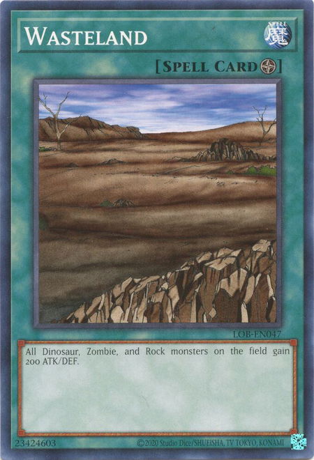 Wasteland - Legend of Blue Eyes White Dragon (25th Anniversary Edition) YuGiOh trading card
