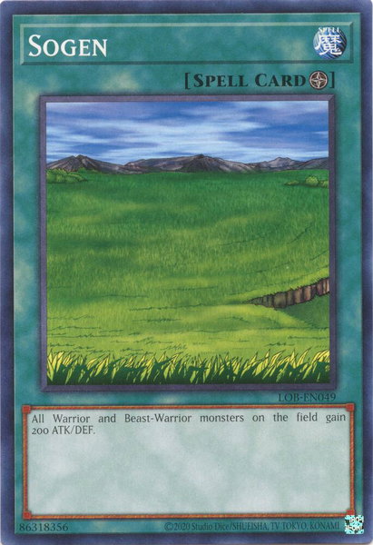 Sogen trading card from Legend of Blue Eyes White Dragon (25th Anniversary Edition) Sogen - Legend of Blue Eyes White Dragon (25th Anniversary Edition) YuGiOh trading card