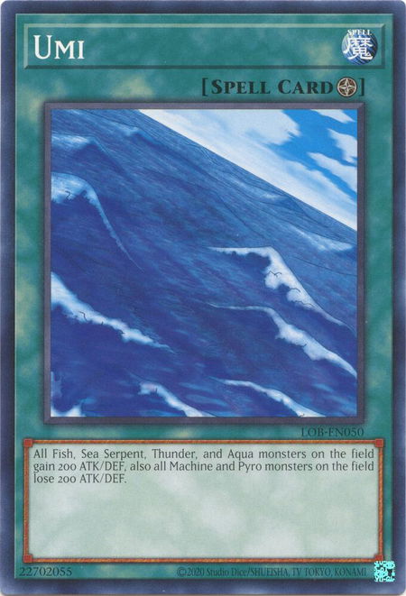 Umi - Legend of Blue Eyes White Dragon (25th Anniversary Edition) YuGiOh trading card