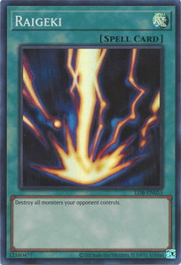 Raigeki - Legend of Blue Eyes White Dragon (25th Anniversary Edition) (LOB-EN) #LOB-EN053 - Super Rare YuGiOh Trading Card