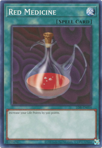 Red Medicine trading card from Legend of Blue Eyes White Dragon (25th Anniversary Edition) Red Medicine - Legend of Blue Eyes White Dragon (25th Anniversary Edition) YuGiOh trading card