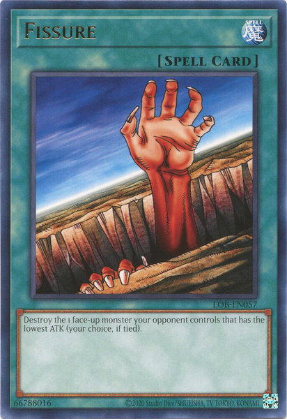 Fissure trading card from Legend of Blue Eyes White Dragon (25th Anniversary Edition) Fissure - Legend of Blue Eyes White Dragon (25th Anniversary Edition) YuGiOh trading card