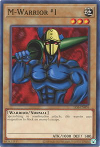M-Warrior #1 - Legend of Blue Eyes White Dragon (25th Anniversary Edition) (LOB-EN) #LOB-EN076 - Common / Short Print YuGiOh Trading Card