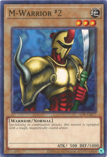 M-Warrior #2 trading card from Legend of Blue Eyes White Dragon (25th Anniversary Edition) M-Warrior #2 - Legend of Blue Eyes White Dragon (25th Anniversary Edition) YuGiOh trading card
