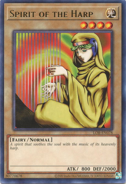 Spirit of the Harp - Legend of Blue Eyes White Dragon (25th Anniversary Edition) YuGiOh trading card