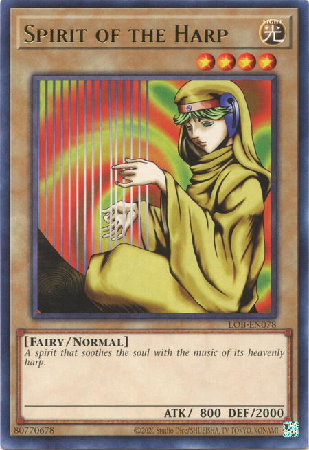 Spirit of the Harp - Legend of Blue Eyes White Dragon (25th Anniversary Edition) YuGiOh trading card