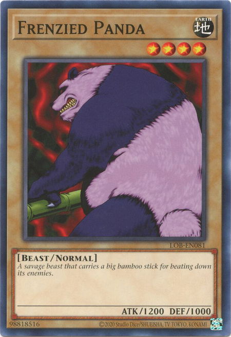 Frenzied Panda - Legend of Blue Eyes White Dragon (25th Anniversary Edition) YuGiOh trading card