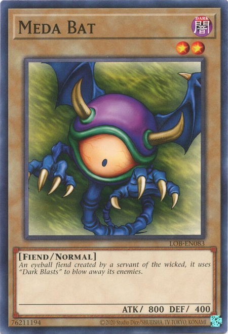 Meda Bat - Legend of Blue Eyes White Dragon (25th Anniversary Edition) YuGiOh trading card