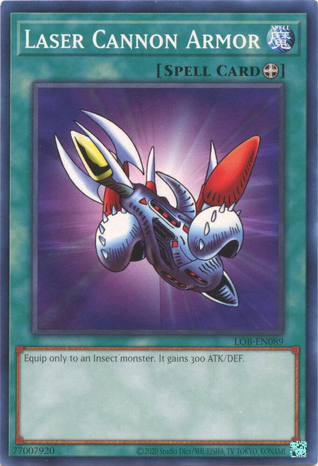 Laser Cannon Armor - Legend of Blue Eyes White Dragon (25th Anniversary Edition) YuGiOh trading card