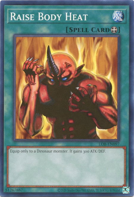 Raise Body Heat - Legend of Blue Eyes White Dragon (25th Anniversary Edition) YuGiOh trading card