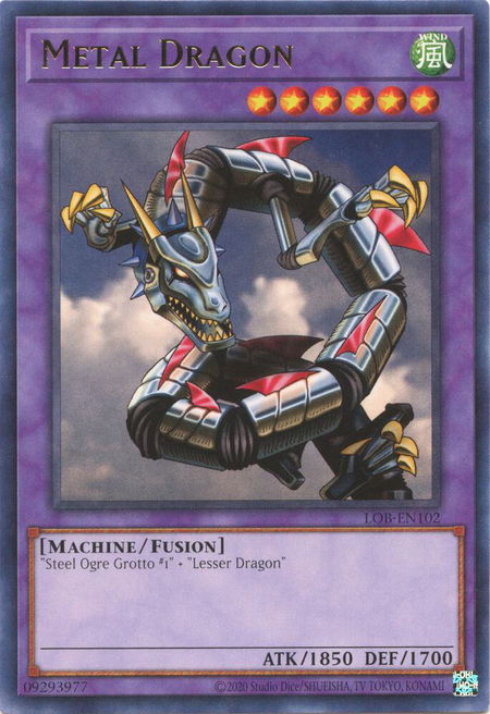 Metal Dragon trading card from Legend of Blue Eyes White Dragon (25th Anniversary Edition) Metal Dragon - Legend of Blue Eyes White Dragon (25th Anniversary Edition) YuGiOh trading card