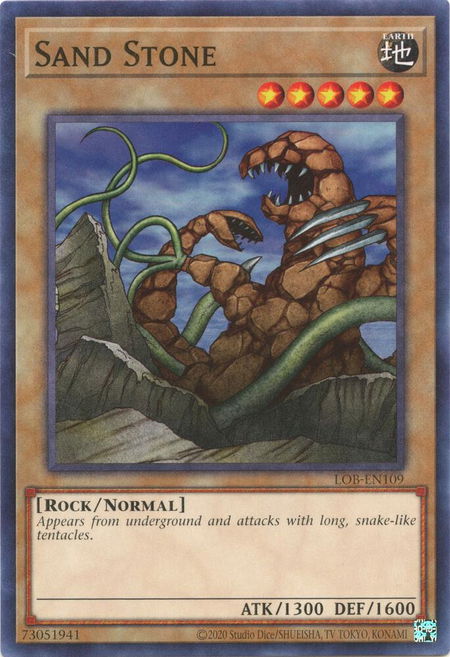 Sand Stone trading card from Legend of Blue Eyes White Dragon (25th Anniversary Edition) Sand Stone - Legend of Blue Eyes White Dragon (25th Anniversary Edition) YuGiOh trading card