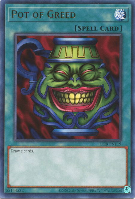 Pot of Greed - Legend of Blue Eyes White Dragon (25th Anniversary Edition) YuGiOh trading card