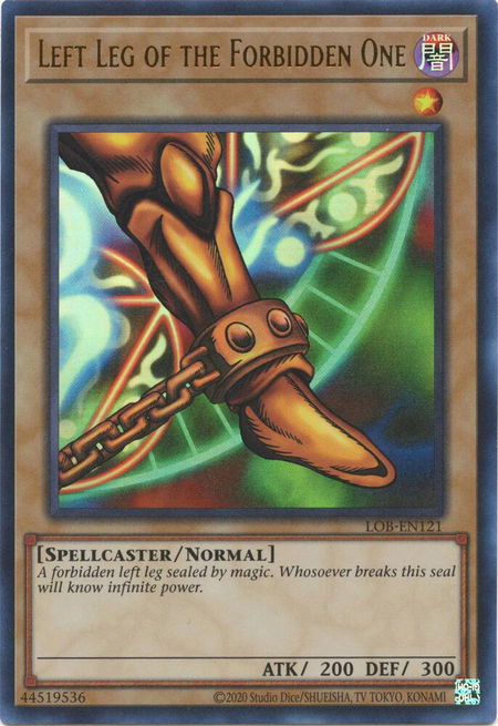Left Leg of the Forbidden One - Legend of Blue Eyes White Dragon (25th Anniversary Edition) YuGiOh trading card