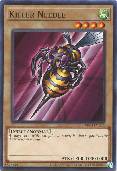 Killer Needle trading card from Metal Raiders (25th Anniversary Edition) Killer Needle - Metal Raiders (25th Anniversary Edition) YuGiOh trading card