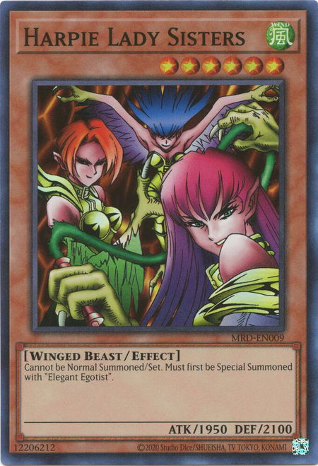 Harpie Lady Sisters - Metal Raiders (25th Anniversary Edition) YuGiOh trading card