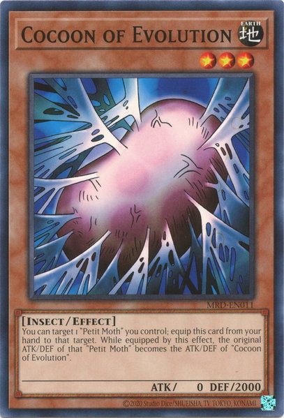 Cocoon of Evolution trading card from Metal Raiders (25th Anniversary Edition) Cocoon of Evolution - Metal Raiders (25th Anniversary Edition) YuGiOh trading card