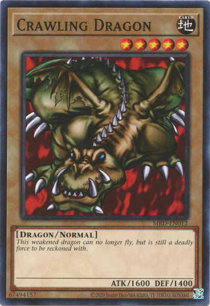 Crawling Dragon trading card from Metal Raiders (25th Anniversary Edition) Crawling Dragon - Metal Raiders (25th Anniversary Edition) YuGiOh trading card