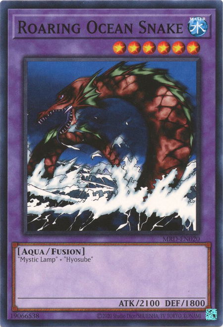 Roaring Ocean Snake trading card from Metal Raiders (25th Anniversary Edition) Roaring Ocean Snake - Metal Raiders (25th Anniversary Edition) YuGiOh trading card