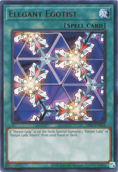 Elegant Egotist trading card from Metal Raiders (25th Anniversary Edition) Elegant Egotist - Metal Raiders (25th Anniversary Edition) YuGiOh trading card