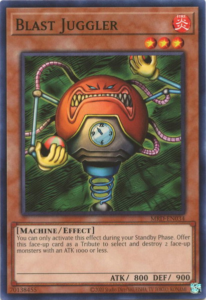 Blast Juggler trading card from Metal Raiders (25th Anniversary Edition) Blast Juggler - Metal Raiders (25th Anniversary Edition) YuGiOh trading card
