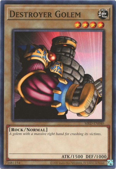 Destroyer Golem - Metal Raiders (25th Anniversary Edition) YuGiOh trading card