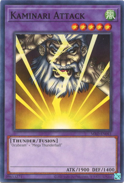 Kaminari Attack trading card from Metal Raiders (25th Anniversary Edition) Kaminari Attack - Metal Raiders (25th Anniversary Edition) YuGiOh trading card