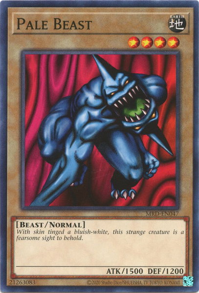 Pale Beast trading card from Metal Raiders (25th Anniversary Edition) Pale Beast - Metal Raiders (25th Anniversary Edition) YuGiOh trading card