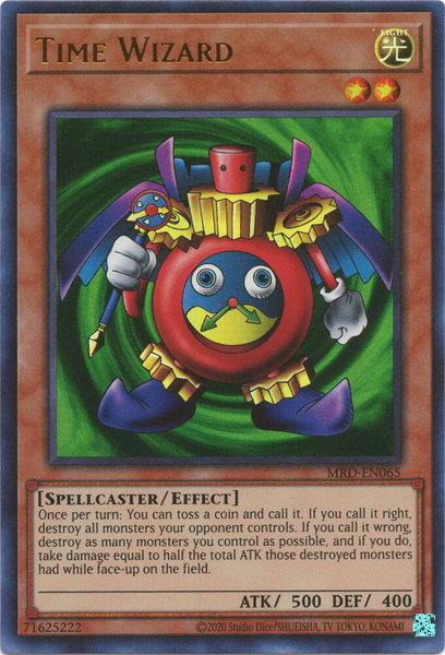 Time Wizard trading card from Metal Raiders (25th Anniversary Edition) Time Wizard - Metal Raiders (25th Anniversary Edition) YuGiOh trading card