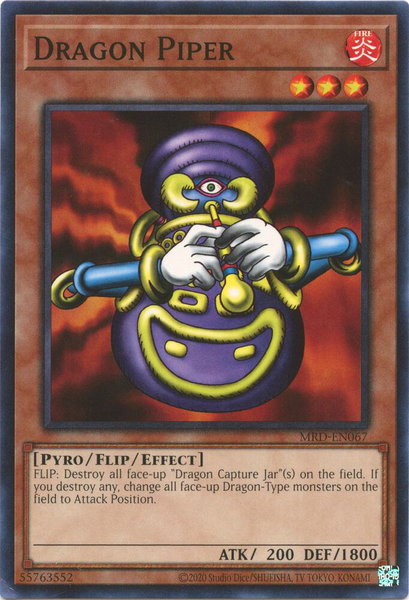 Dragon Piper trading card from Metal Raiders (25th Anniversary Edition) Dragon Piper - Metal Raiders (25th Anniversary Edition) YuGiOh trading card