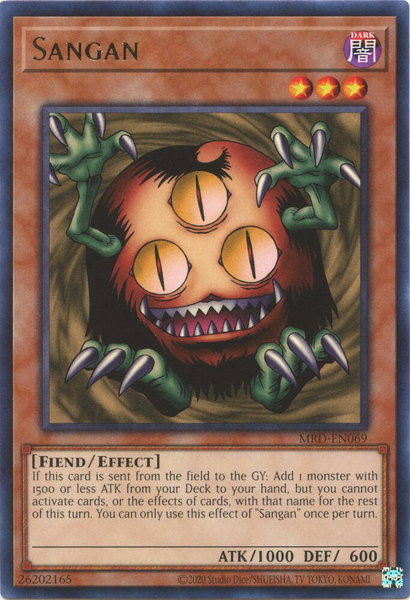 Sangan trading card from Metal Raiders (25th Anniversary Edition) Sangan - Metal Raiders (25th Anniversary Edition) YuGiOh trading card