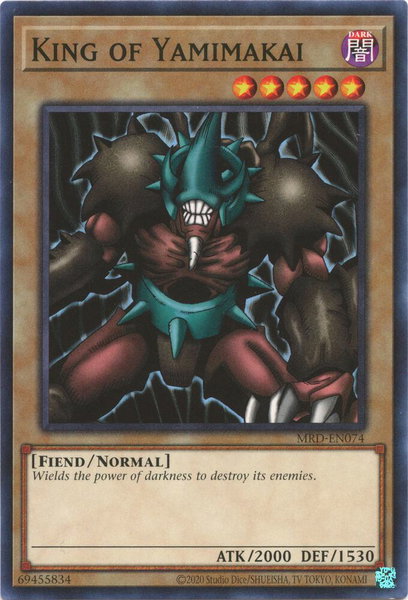 King of Yamimakai trading card from Metal Raiders (25th Anniversary Edition) King of Yamimakai - Metal Raiders (25th Anniversary Edition) YuGiOh trading card