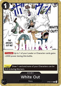 White Out - Starter Deck 6: Absolute Justice (ST-06) #ST06-016 - Common One Piece Trading Card