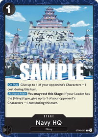 Navy HQ - Starter Deck 6: Absolute Justice (ST-06) #ST06-017 - Common One Piece Trading Card