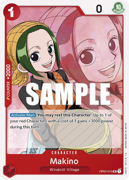 Makino - Paramount War One Piece trading card