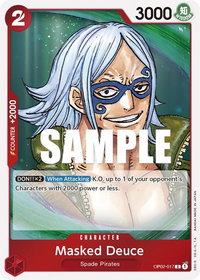 Masked Deuce - Paramount War (OP02) #OP02-017 - Rare One Piece Trading Card