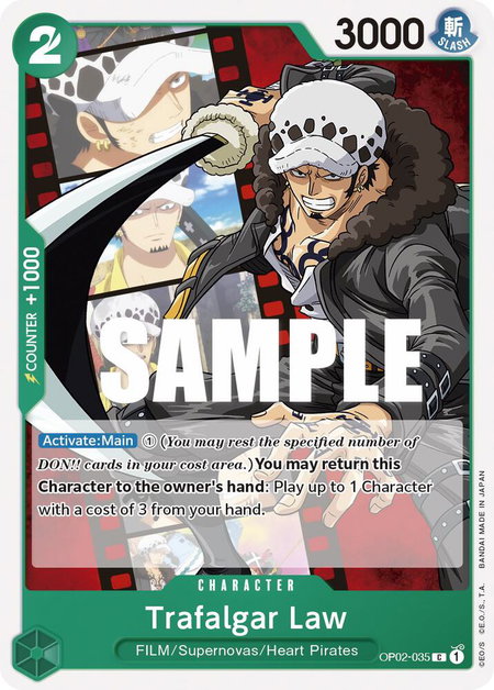 Trafalgar Law - Paramount War One Piece trading card