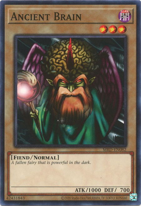Ancient Brain trading card from Metal Raiders (25th Anniversary Edition) Ancient Brain - Metal Raiders (25th Anniversary Edition) YuGiOh trading card