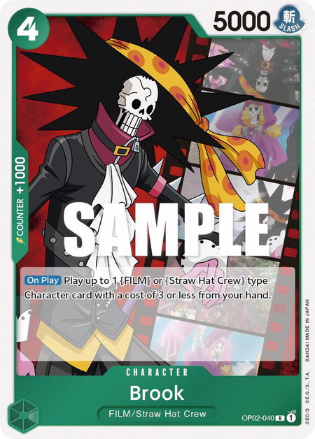 Brook - Paramount War One Piece trading card